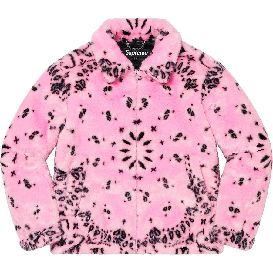 Supreme Bandana Faux Fur Bomber Jacket (SS21) - $398