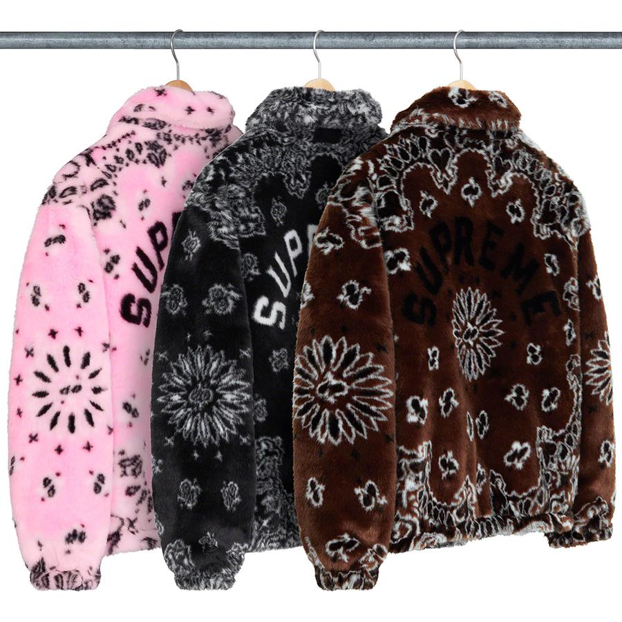 Supreme Bandana Faux Fur Bomber Jacket (SS21) - $398