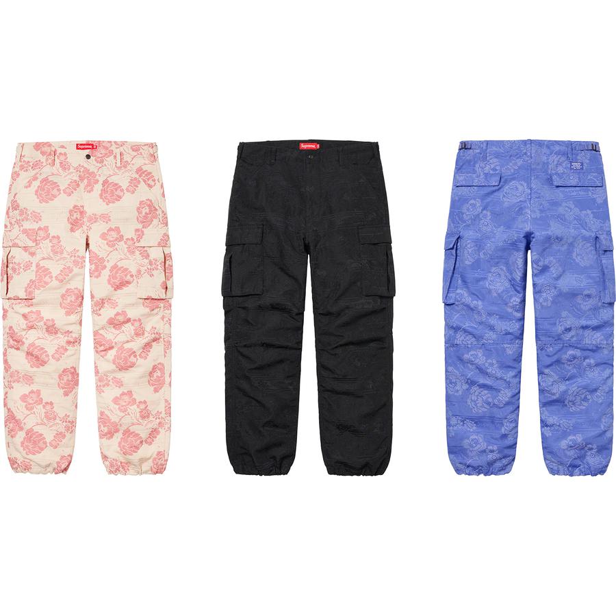 Supreme Floral Tapestry Cargo Pant releasing on Week 11 for spring summer 2021