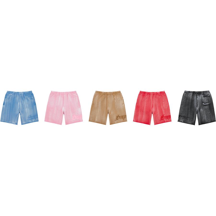 Supreme Brush Stroke Sweatshort releasing on Week 9 for spring summer 2021