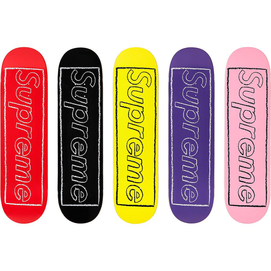 Supreme KAWS Chalk Logo Skateboard releasing on Week 1 for spring summer 2021