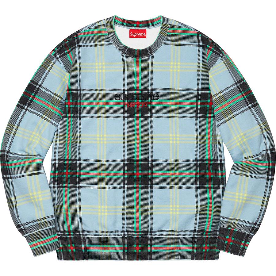 Supreme Plaid Crewneck (SS21) - $148