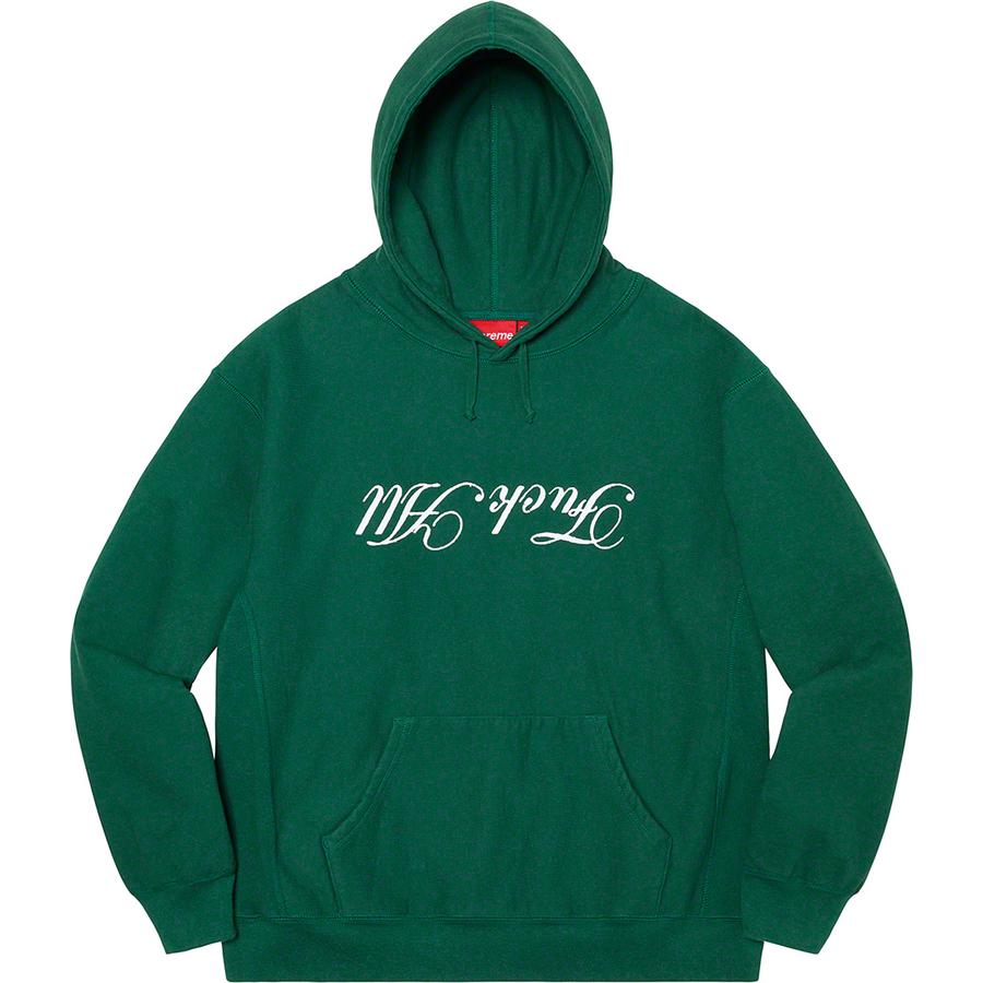 Supreme Jamie Reid Supreme Fuck All Hooded Sweatshirt (SS21) - $158