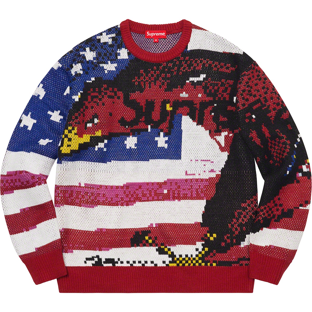 Supreme Digital Flag Sweater (SS21) - $158