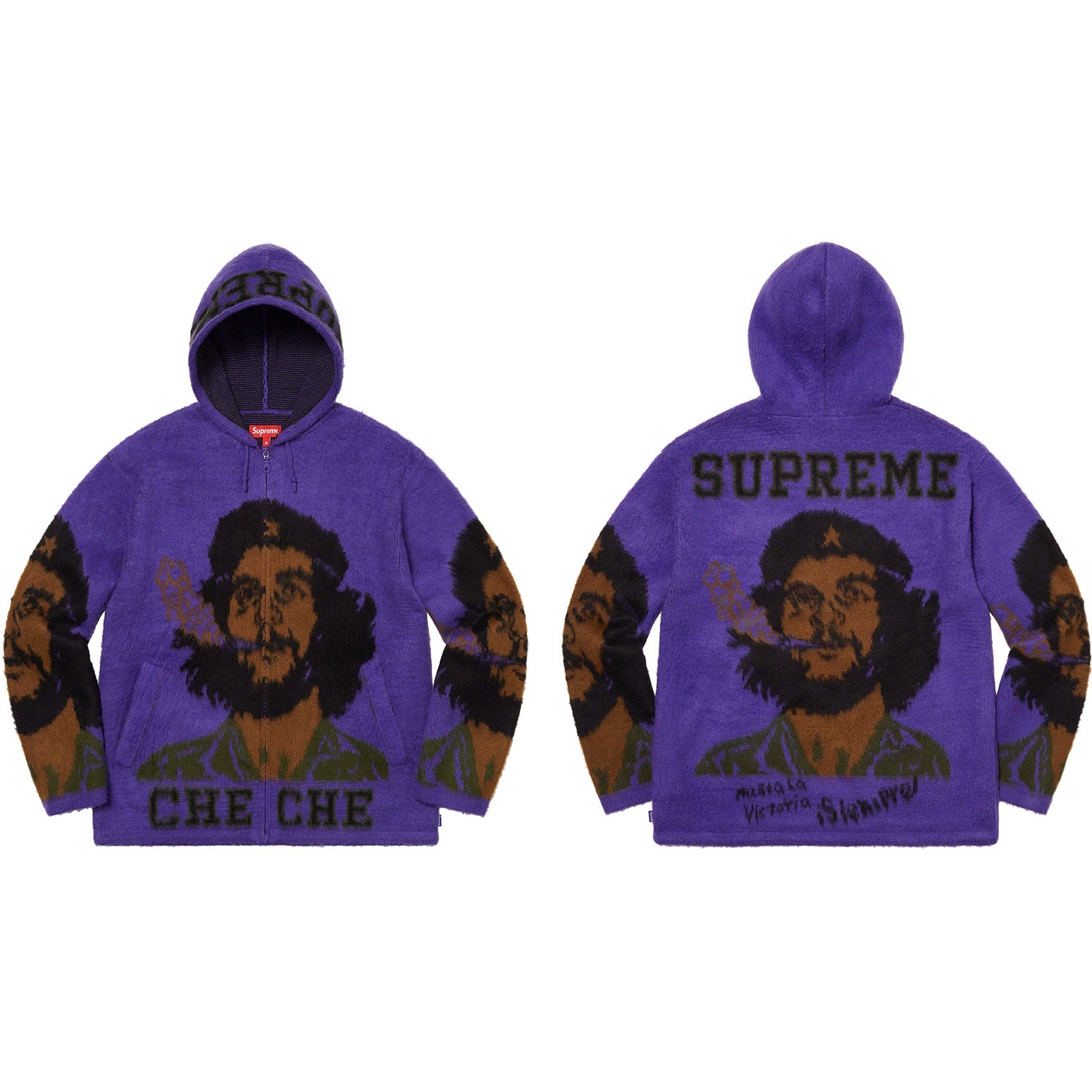 Supreme Che Hooded Zip Up Sweater (SS21) - $248