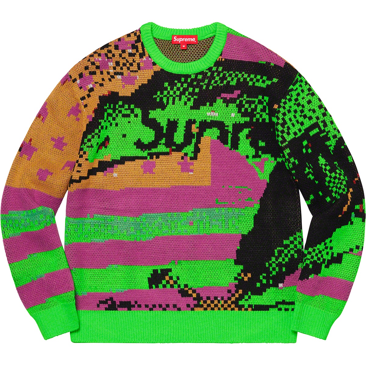 Supreme Digital Flag Sweater (SS21) - $158