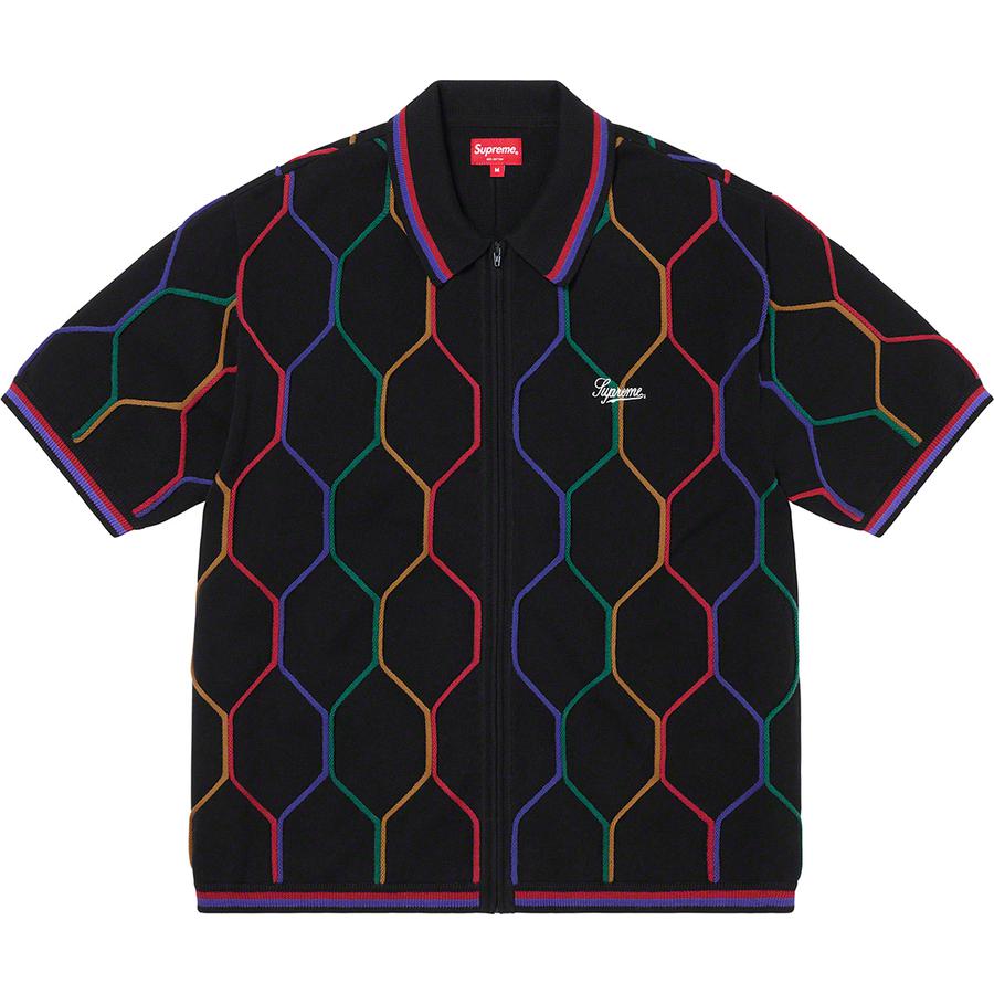 Supreme Hex Zip Up Polo (SS21) - $128