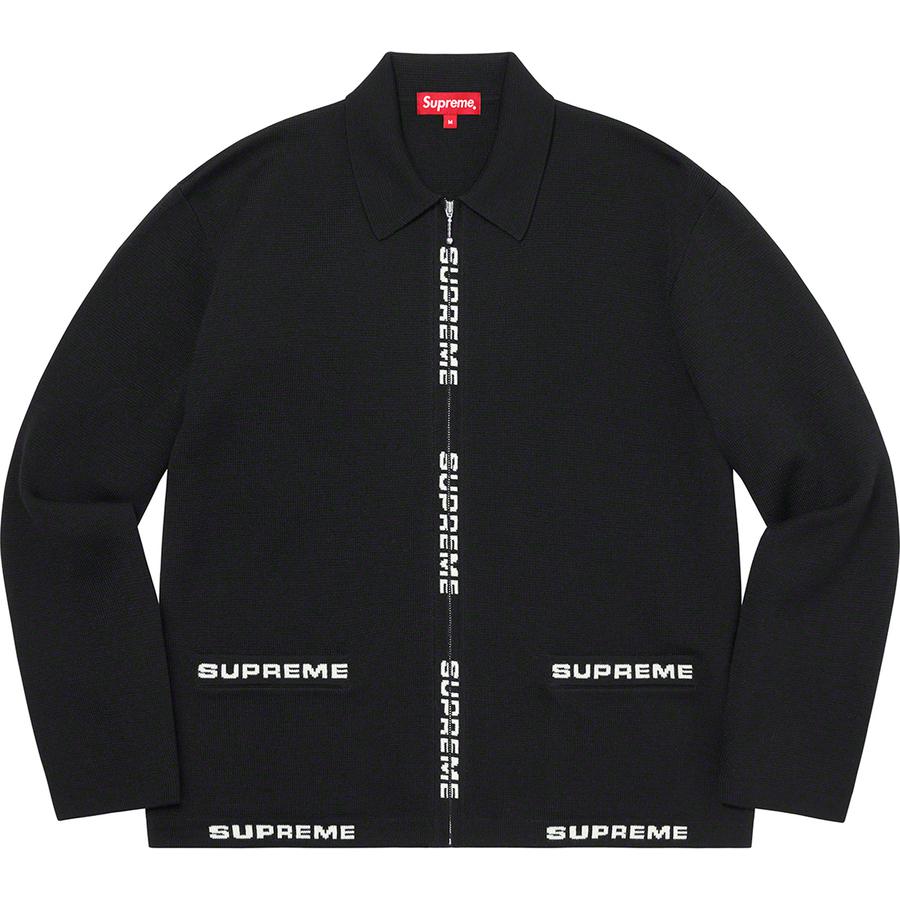 Supreme Logo Trim Zip Up Cardigan (SS21) - $168