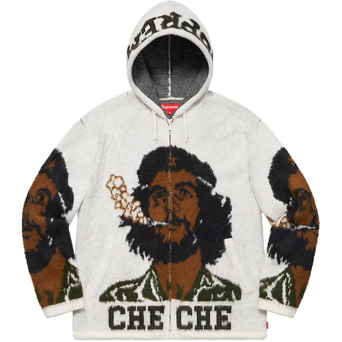 Supreme Che Hooded Zip Up Sweater (SS21) - $248