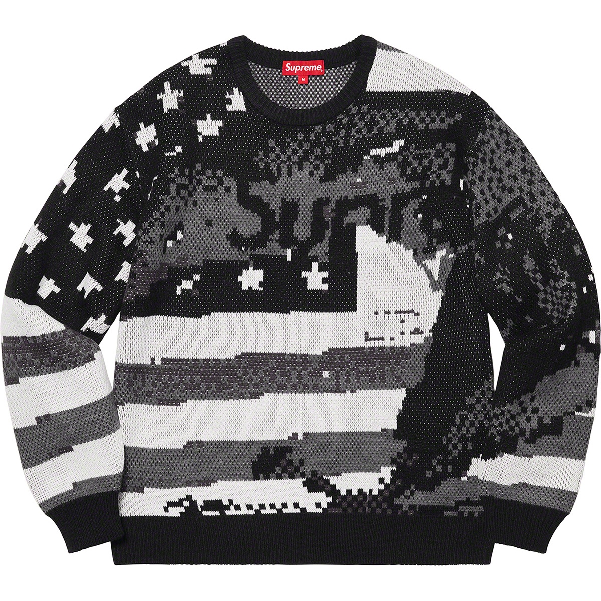 Supreme Digital Flag Sweater (SS21) - $158