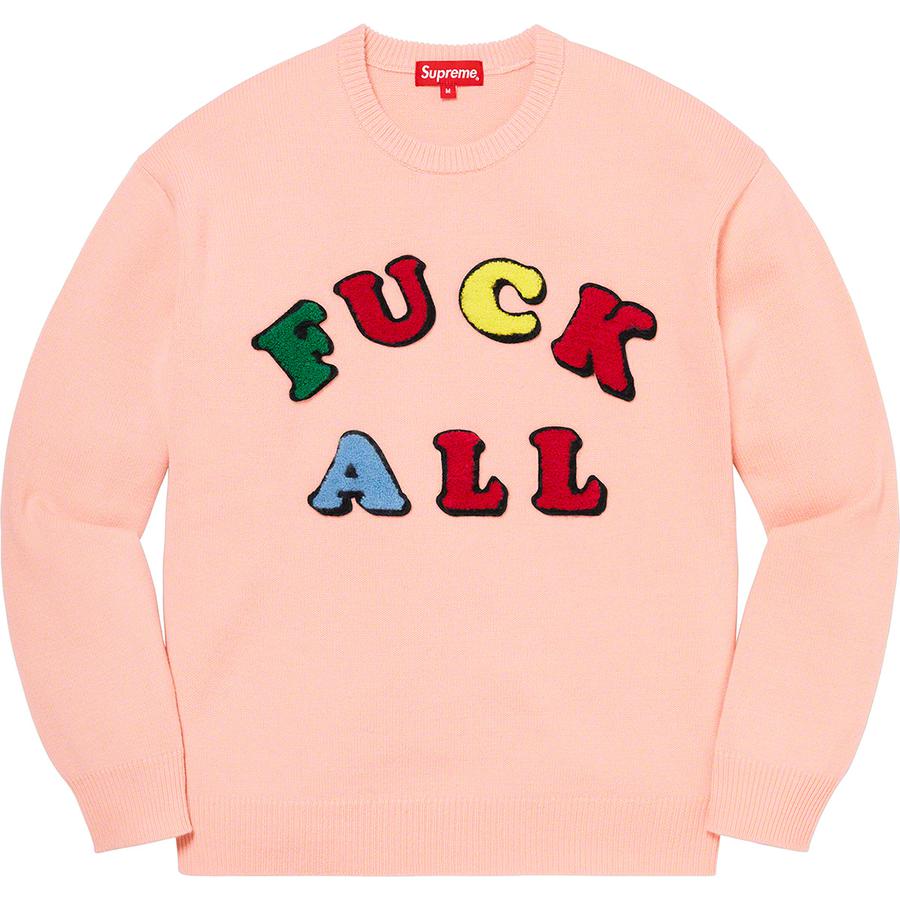 Supreme Jamie Reid Supreme Fuck All Sweater (SS21) - $168