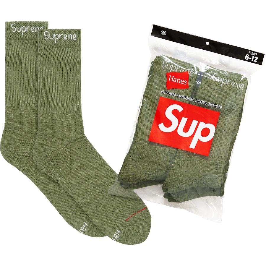 Supreme Supreme Hanes Crew Socks (4 Pack) (SS22) - $24