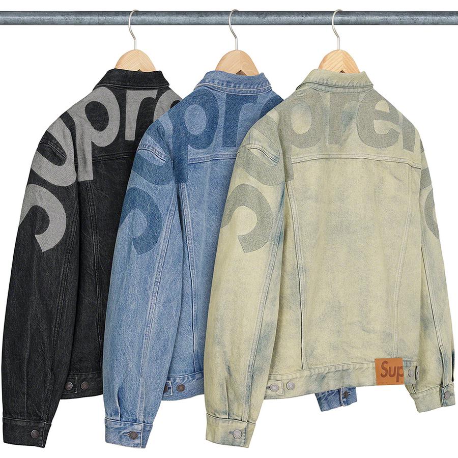 Supreme Inset Logo Denim Trucker Jacket (SS22) - $278