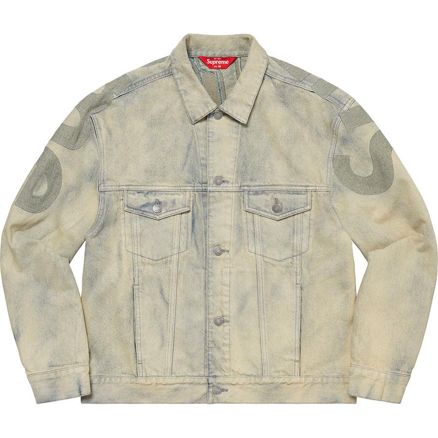 Supreme Inset Logo Denim Trucker Jacket (SS22) - $278