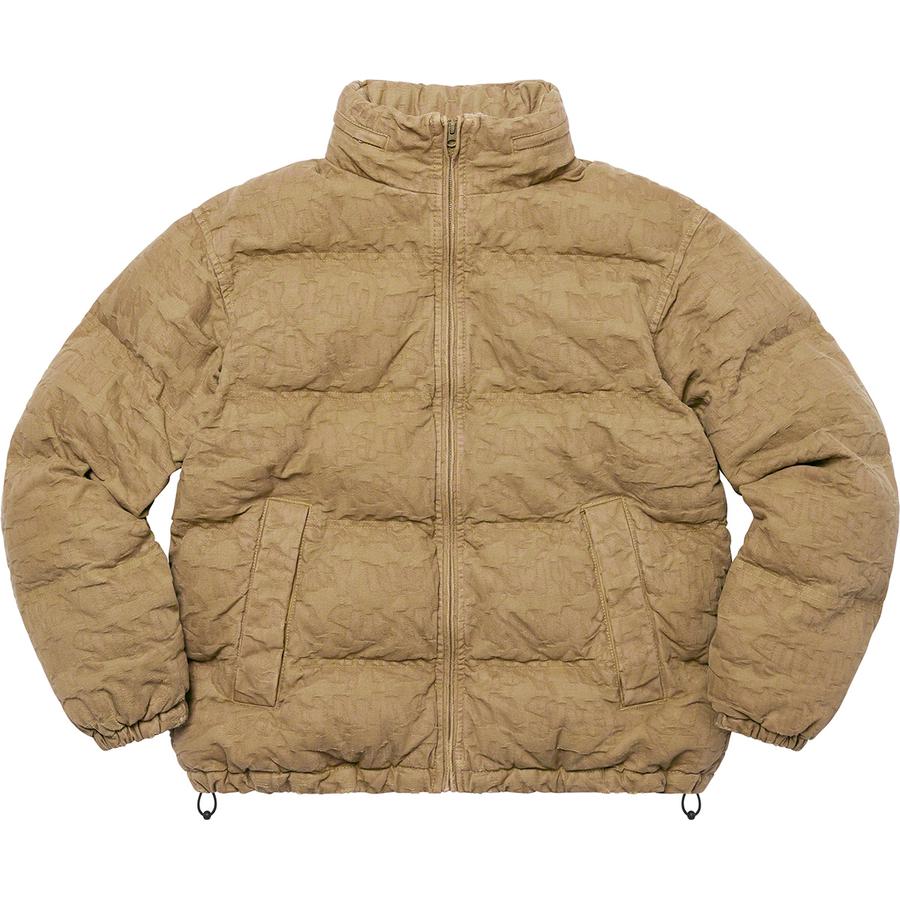 Supreme Fat Tip Jacquard Denim Puffer Jacket (SS22) - $348