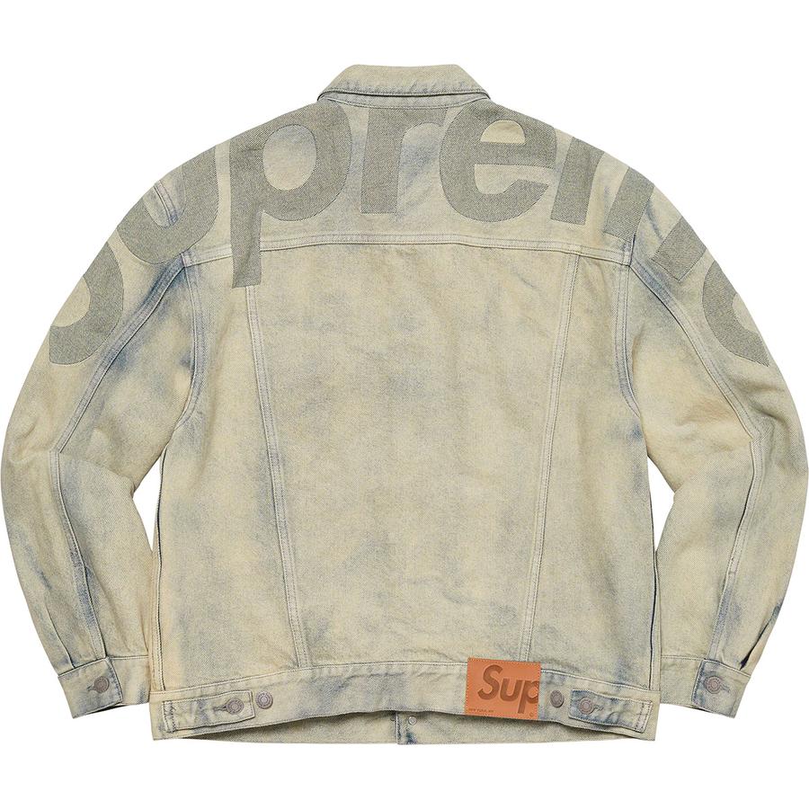 Supreme Inset Logo Denim Trucker Jacket (SS22) - $278