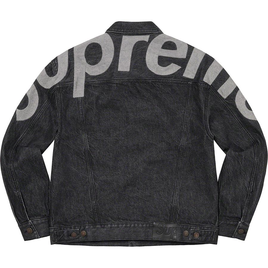 Supreme Inset Logo Denim Trucker Jacket (SS22) - $278