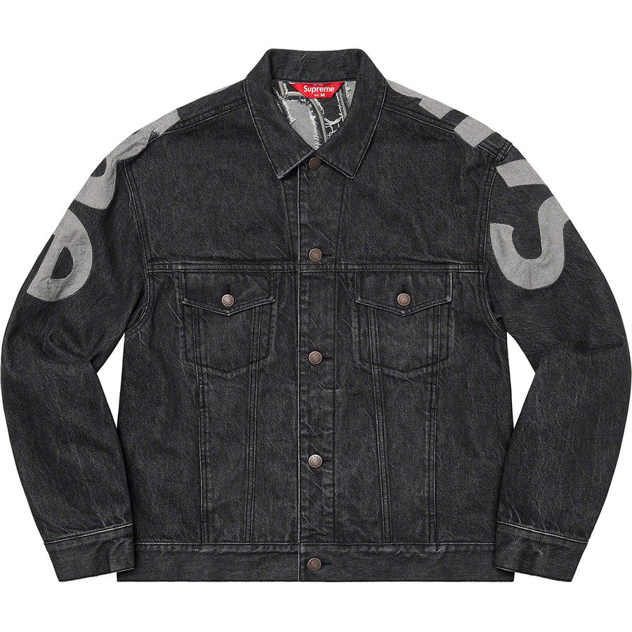 Supreme Inset Logo Denim Trucker Jacket (SS22) - $278