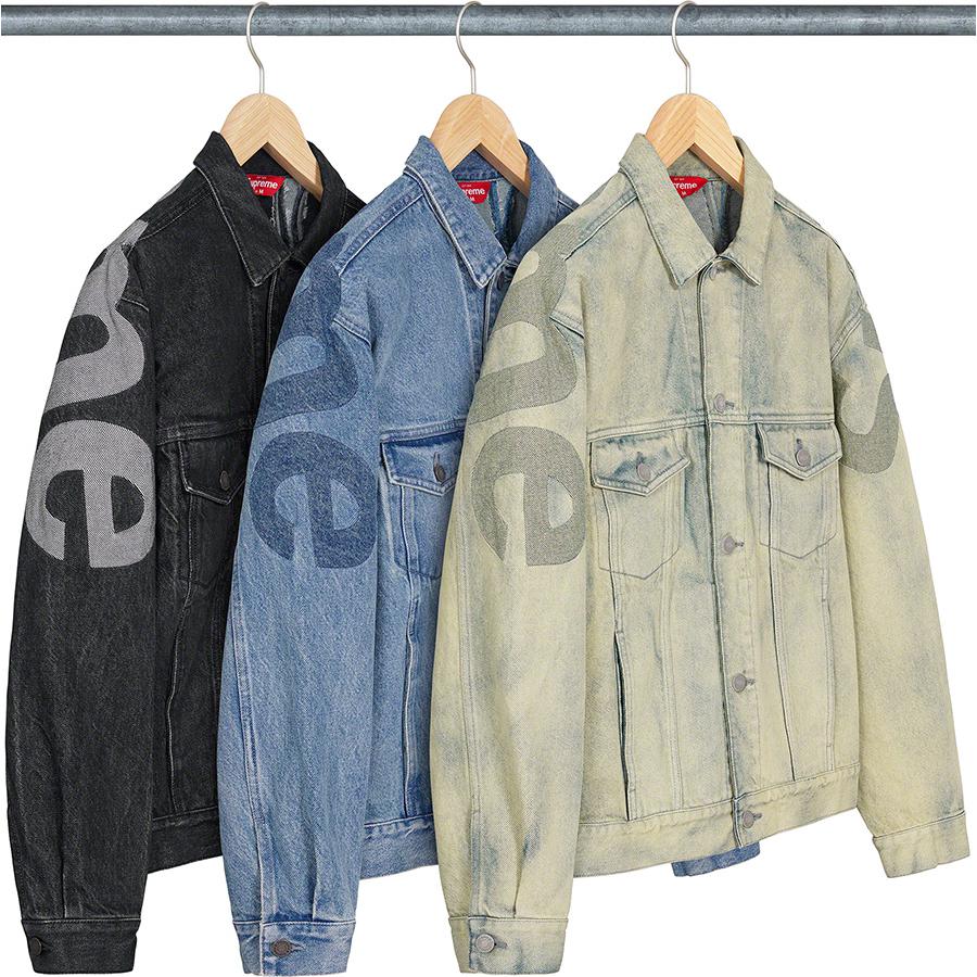 Supreme Inset Logo Denim Trucker Jacket (SS22) - $278