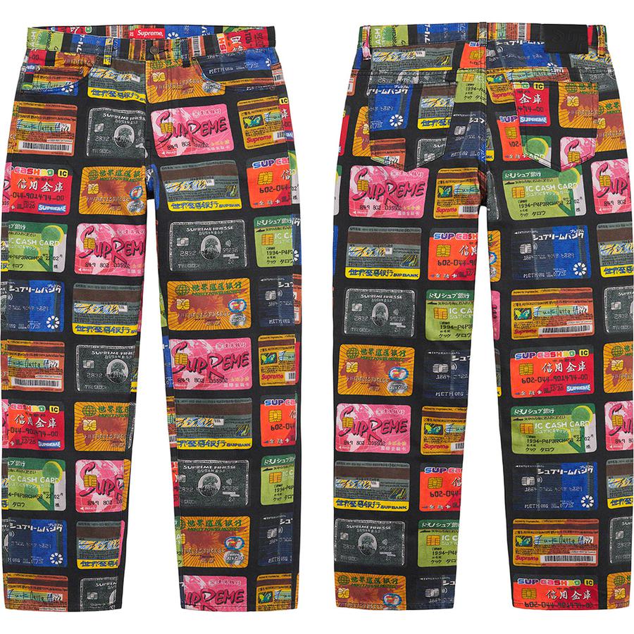 Supreme Credit Cards Regular Jean (SS22) - $178