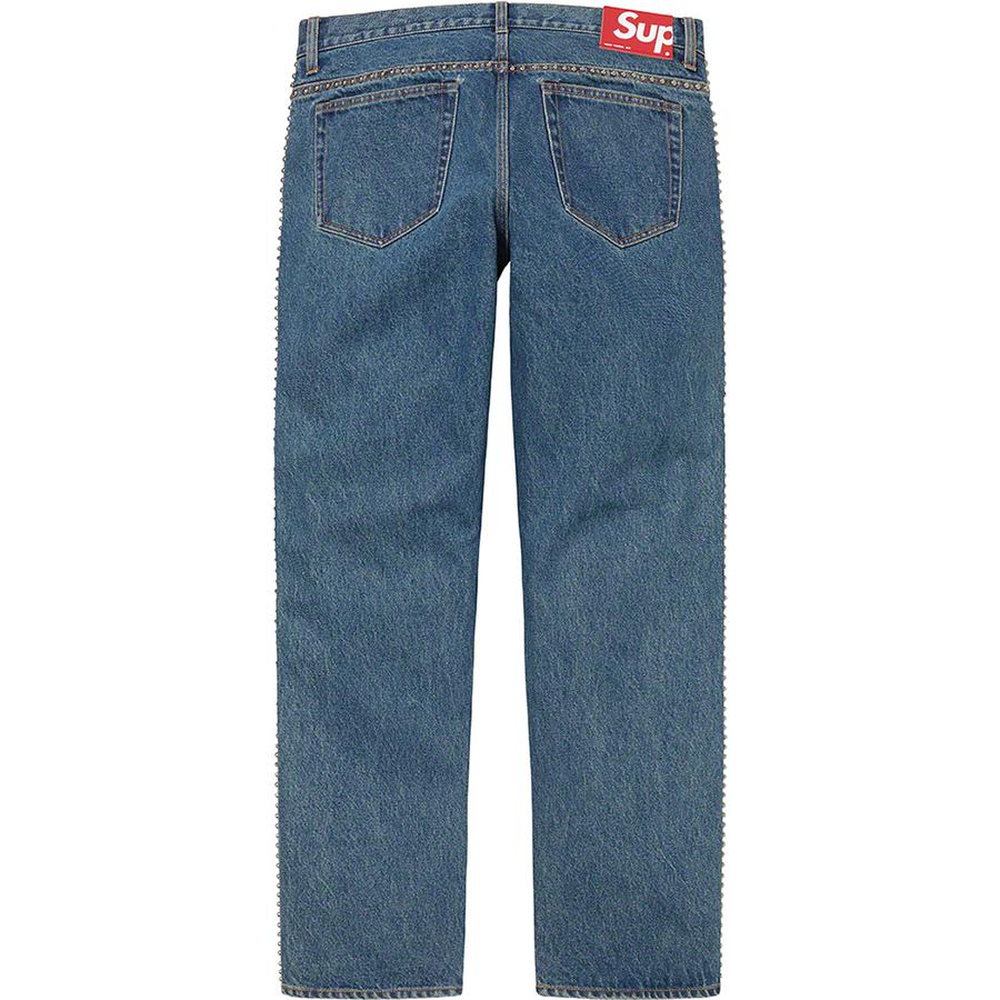 Supreme Supreme B.B.Simon Studded Regular Jean (SS22) - $398