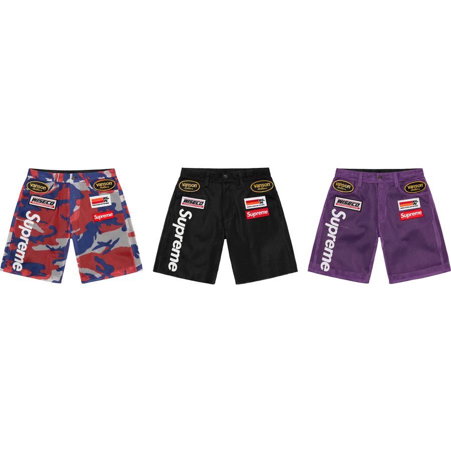Supreme Supreme Vanson Leathers Cordura Mesh Short releasing on Week 18 for spring summer 2022