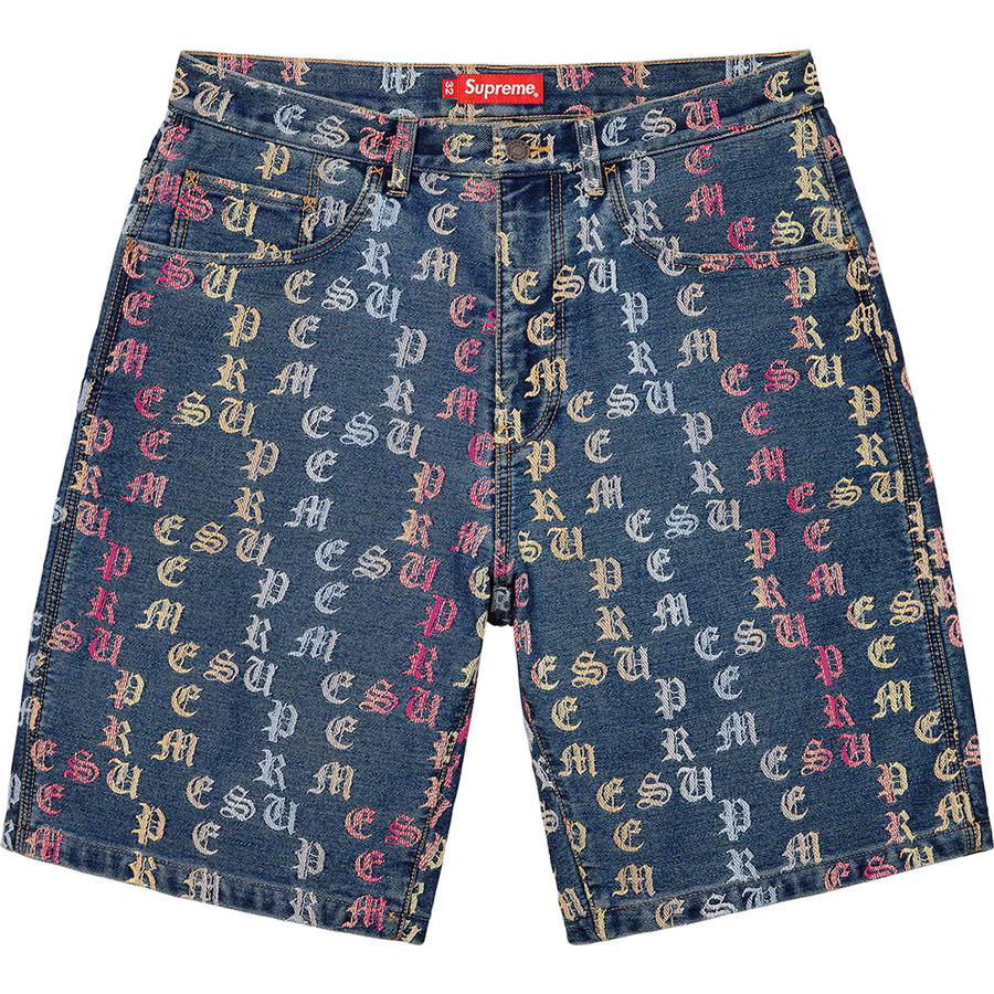 Supreme Gradient Jacquard Denim Short (SS22) - $148