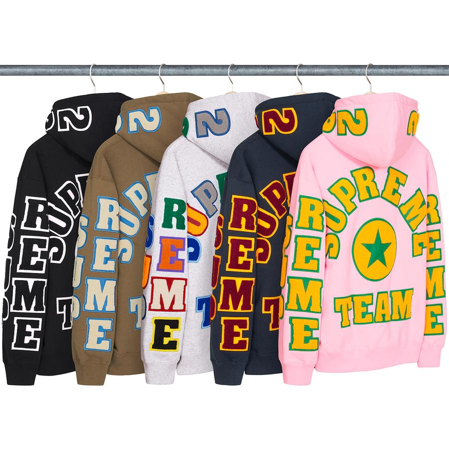 Supreme Supreme Team Chenille Hooded Sweatshirt (SS22) - $178