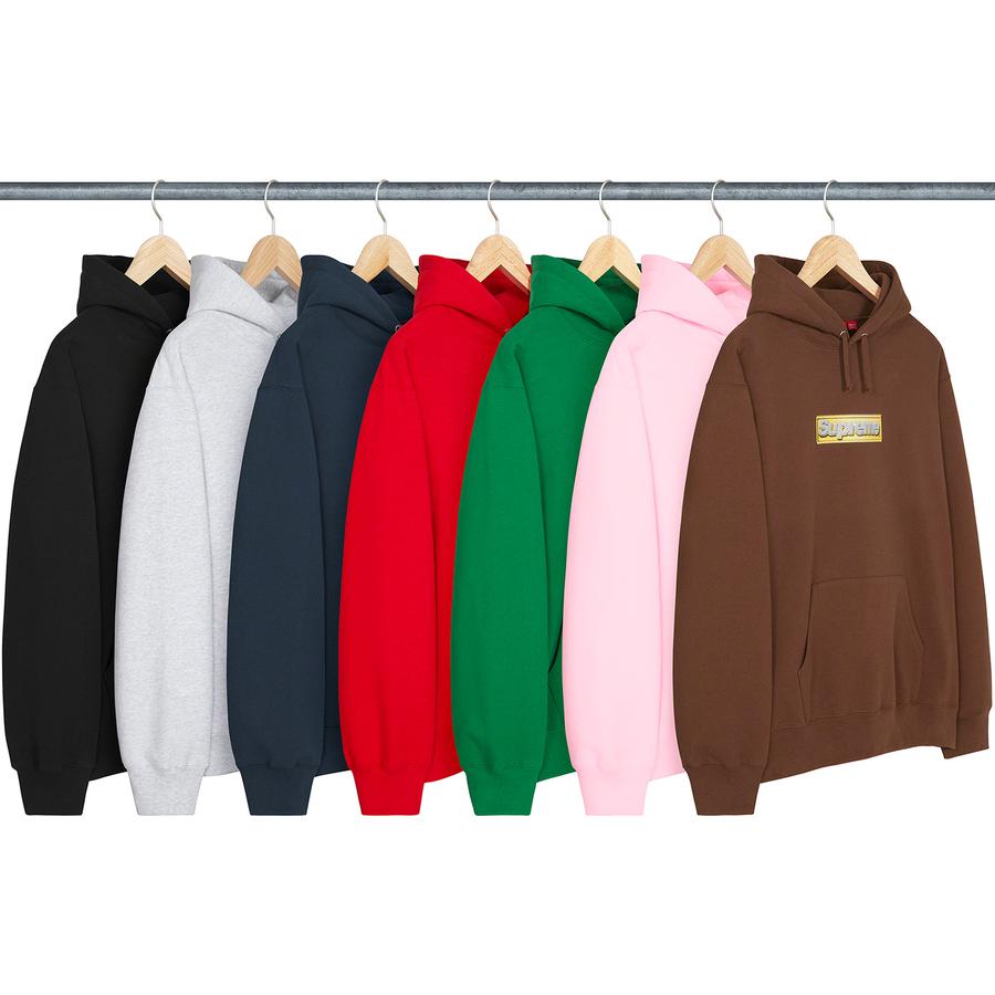 Supreme Bling Box Logo Hooded Sweatshirt (SS22) - $158