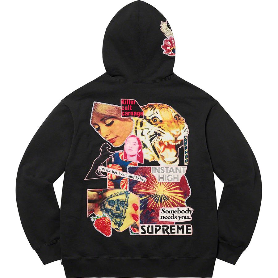 Supreme Instant High Patches Hooded Sweatshirt (SS22) - $168