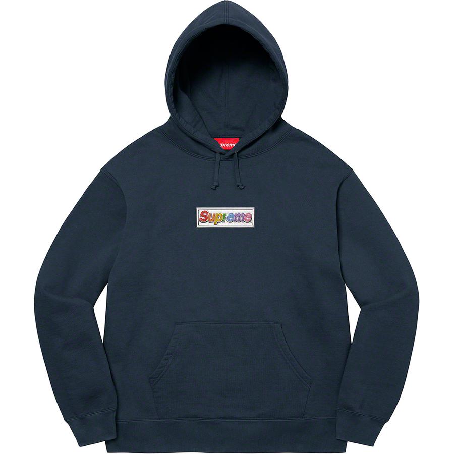 Supreme Bling Box Logo Hooded Sweatshirt (SS22) - $158