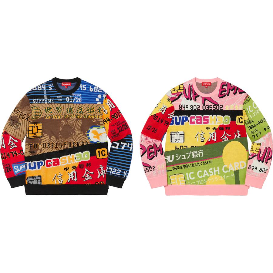 Supreme Credit Cards Sweater (SS22) - $198