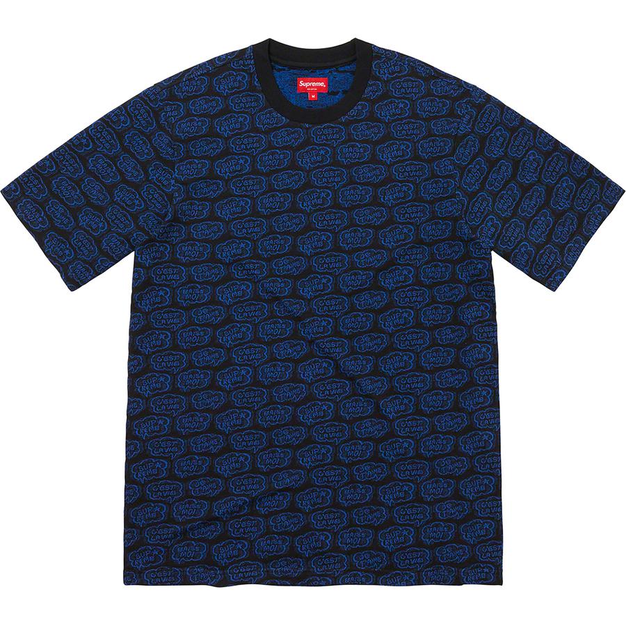 Supreme Word Bubble Jacquard S S Top (SS22) - $88