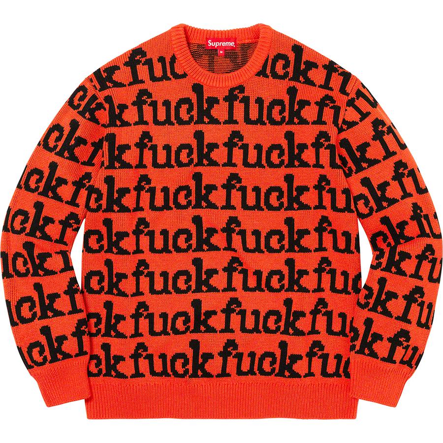 Supreme Fuck Sweater (SS22) - $158