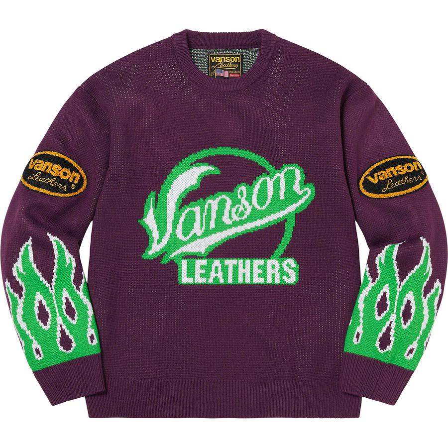 Supreme Supreme Vanson Leathers Sweater (SS22) - $198