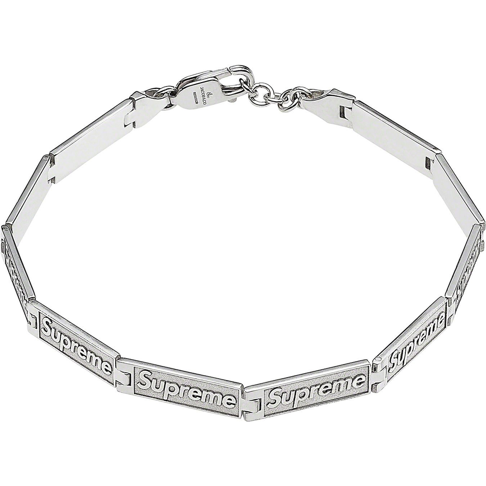 Supreme Supreme Jacob & Co Logo Link Bracelet (Sterling Silver) (SS23) - [hidden] - $548