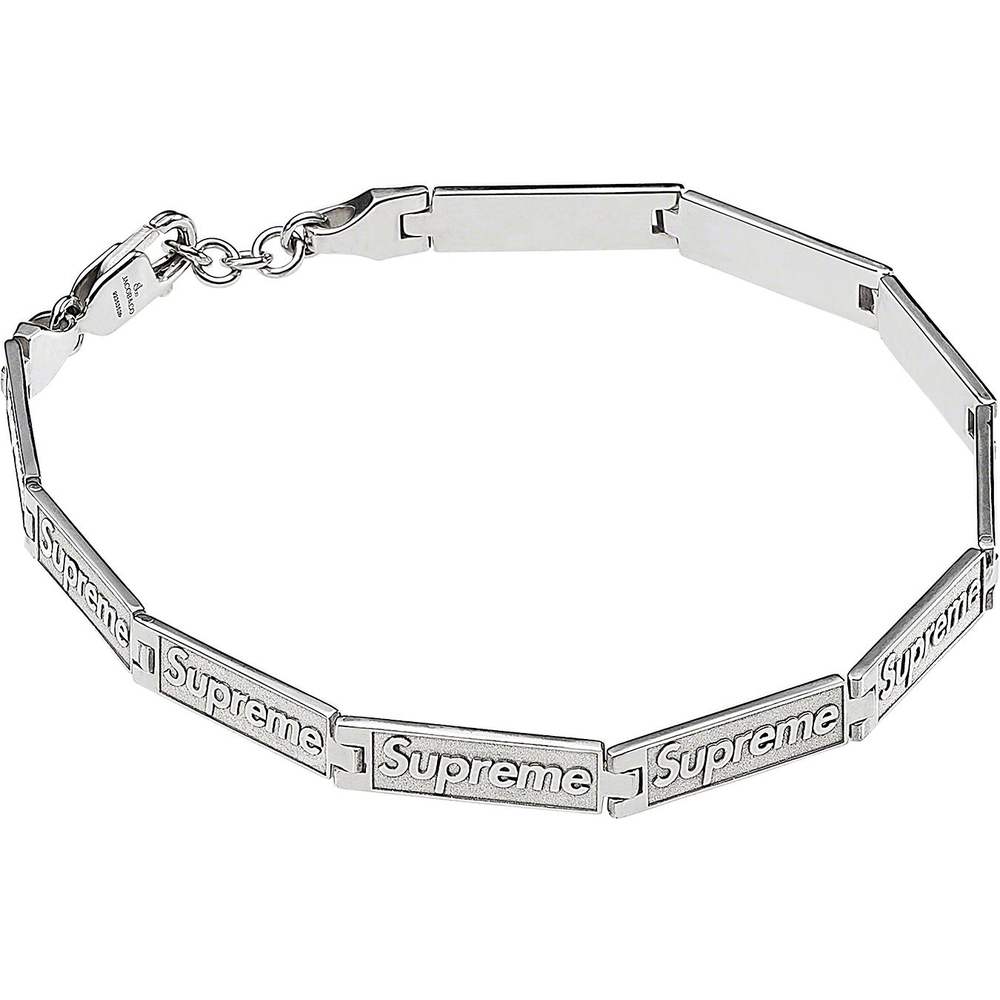 Supreme Supreme Jacob & Co Logo Link Bracelet (Sterling Silver) (SS23) - [hidden] - $548