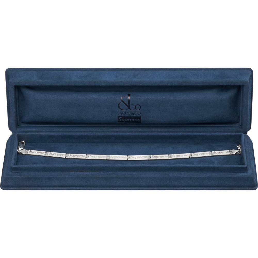 Supreme Supreme Jacob & Co Logo Link Bracelet (Sterling Silver) (SS23) - $548
