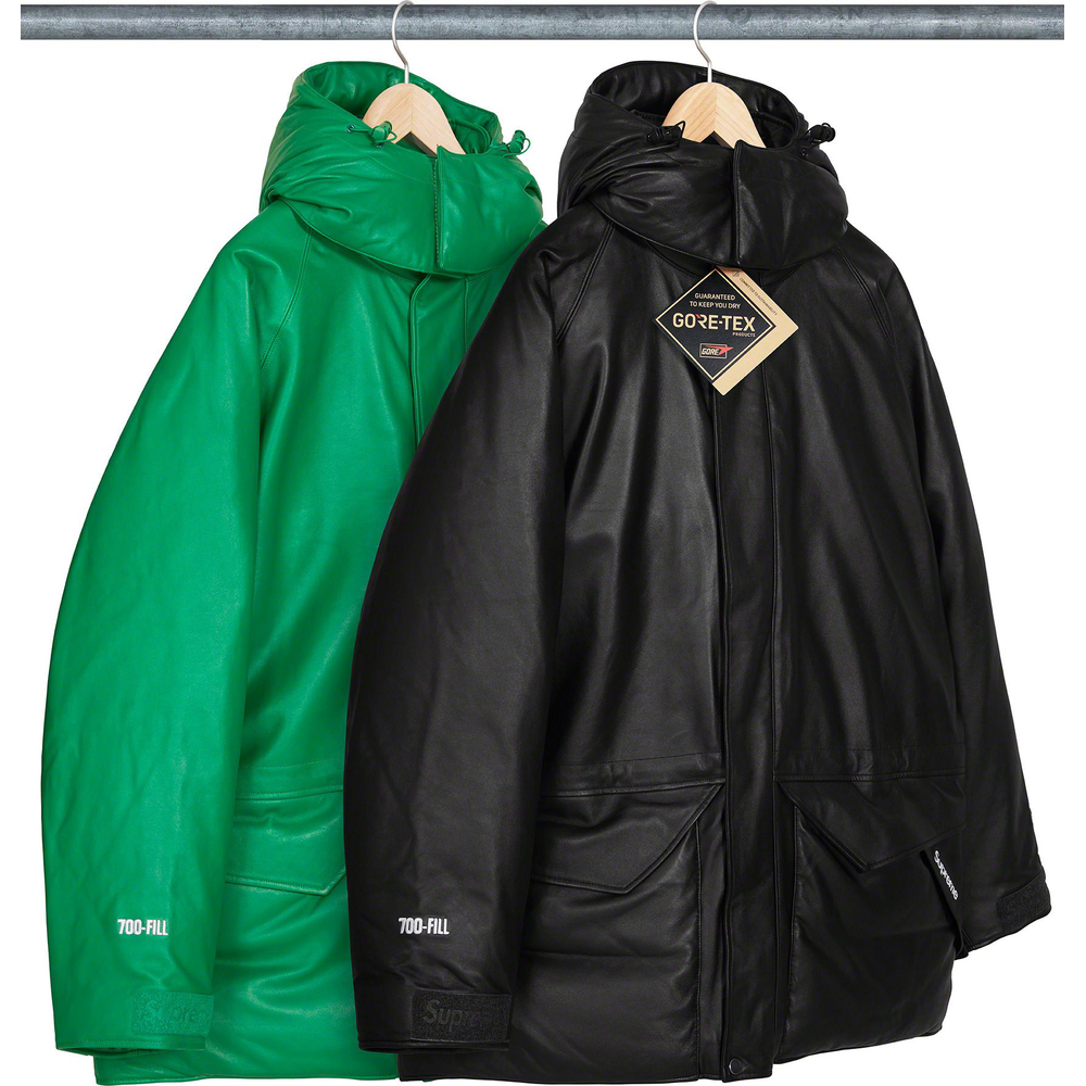 Supreme GORE-TEX Leather 700-Fill Down Parka (SS23) - $1198