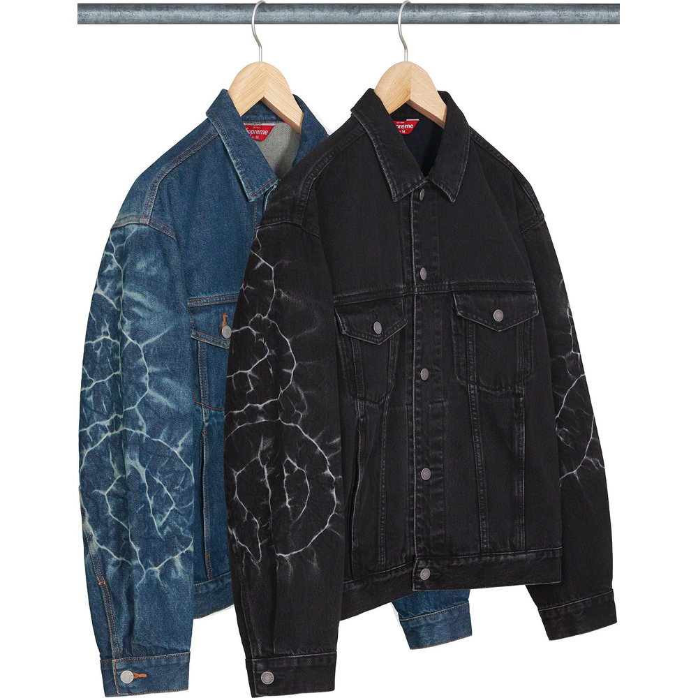 Supreme Shibori Denim Trucker Jacket (SS23) - $298