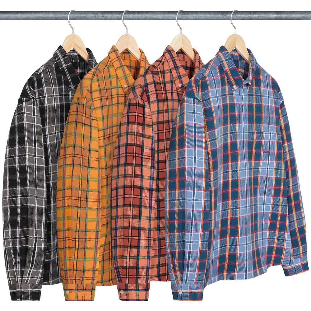 Supreme Pullover Plaid Flannel Shirt (SS23) - $128