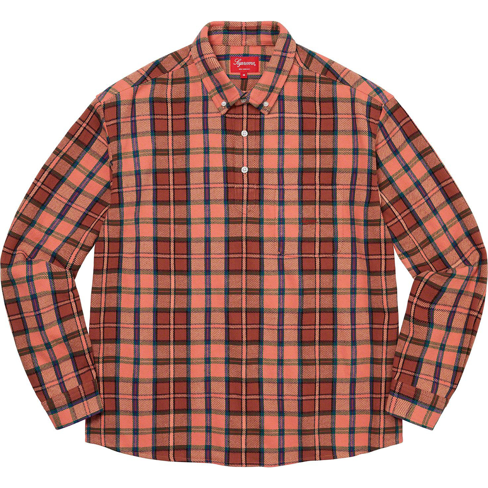 Supreme Pullover Plaid Flannel Shirt (SS23) - $128