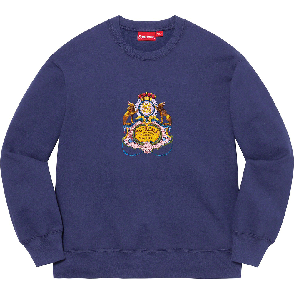 Supreme Crest Crewneck (SS23) - [hidden] - $158