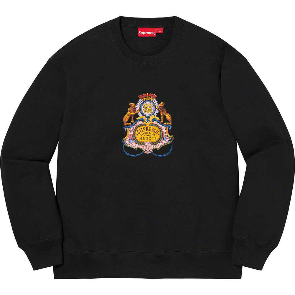 Supreme Crest Crewneck (SS23) - [hidden] - $158