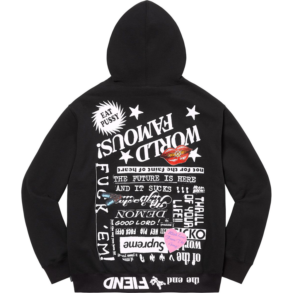 Supreme Fiend Hooded Sweatshirt (SS23) - $168