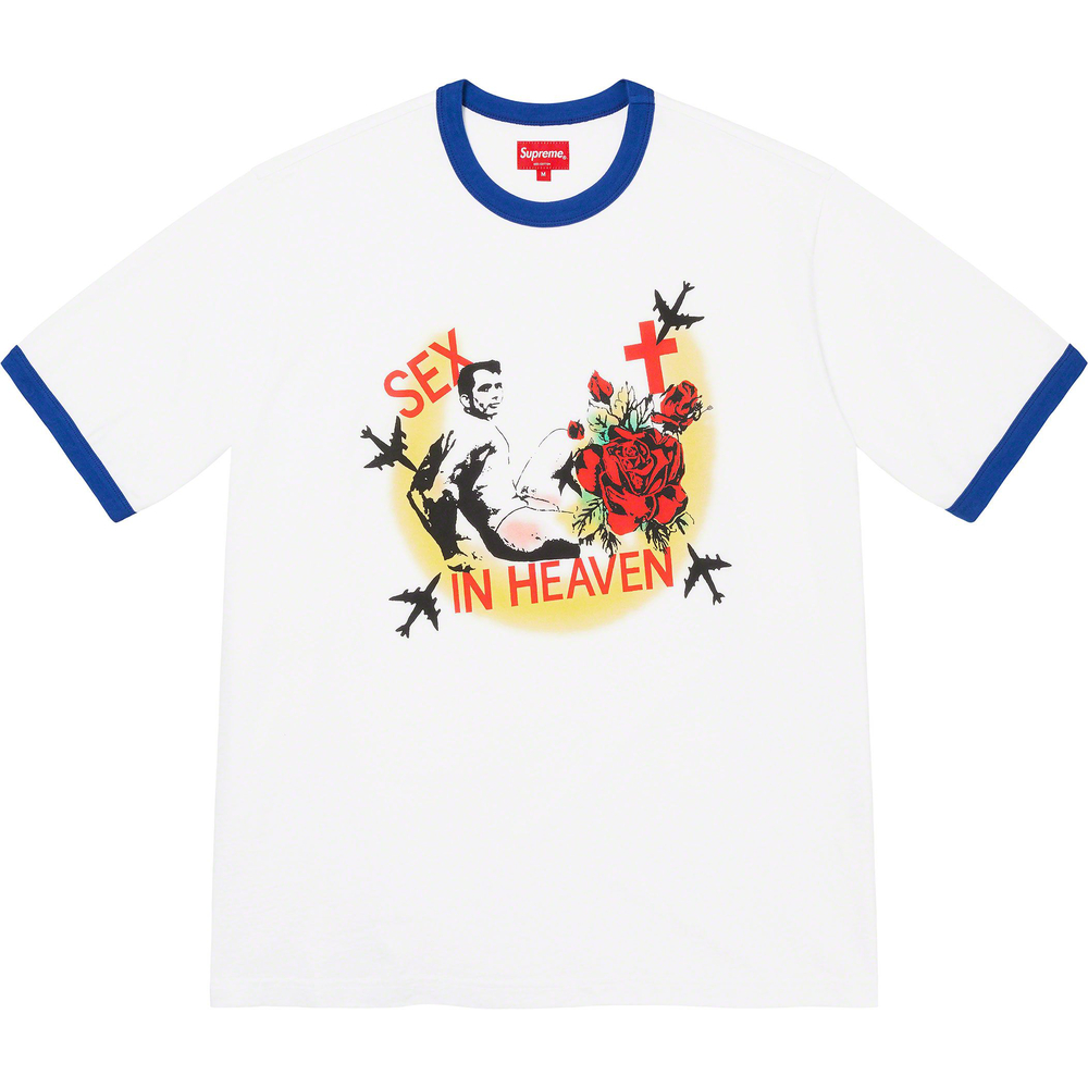 Supreme Sex in Heaven Ringer Tee (SS23) - $78
