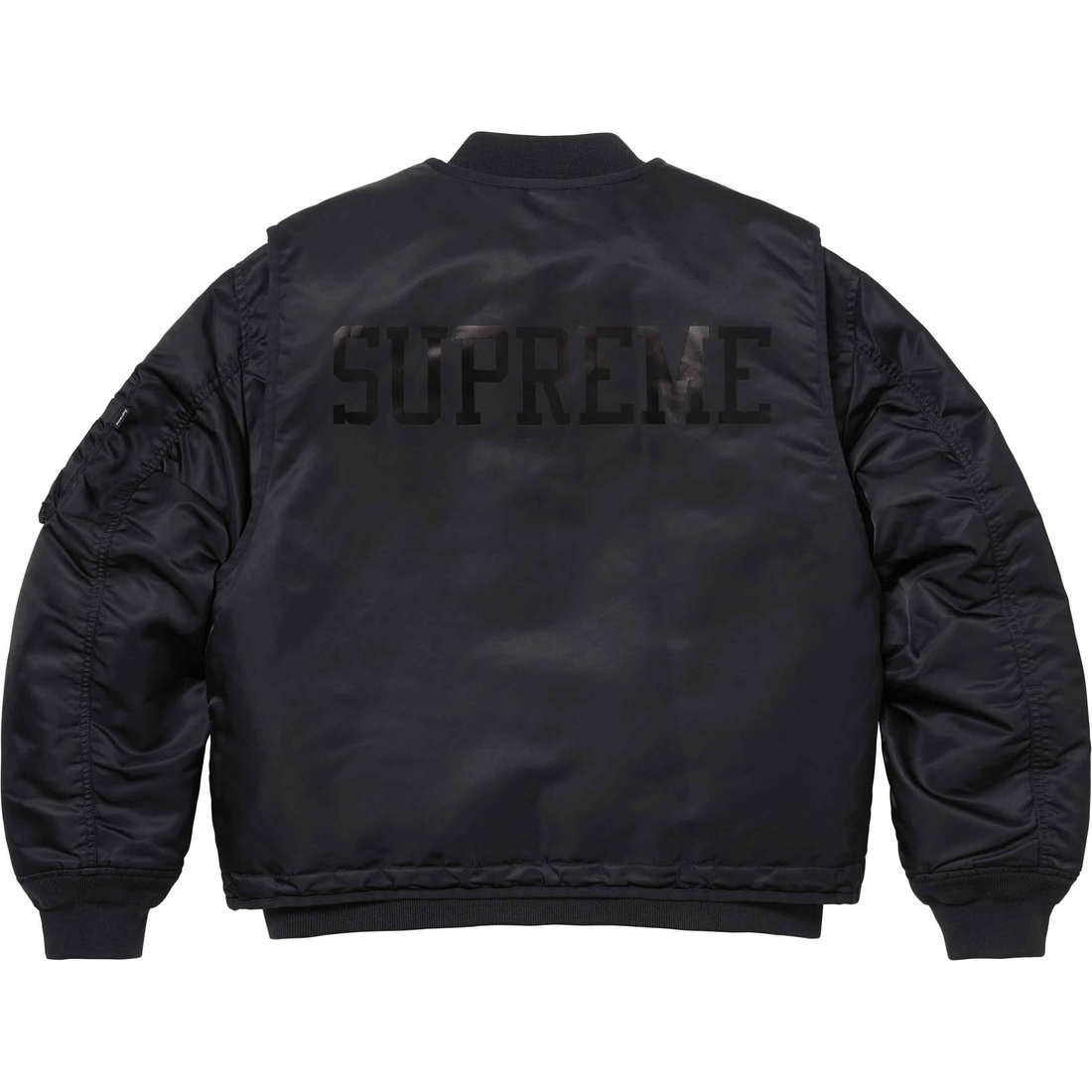 Supreme 2-in-1 MA-1 + Vest (SS24) - Black - $448