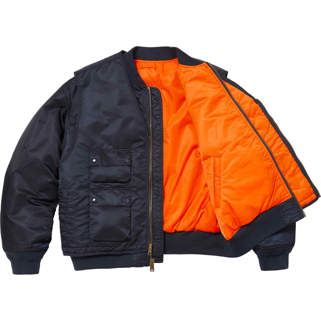 Supreme 2-in-1 MA-1 + Vest (SS24) - Navy - $448