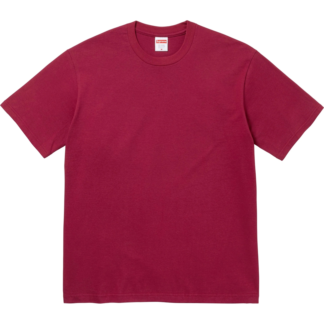 Supreme Backwards Tee (SS24) - Cardinal - $40