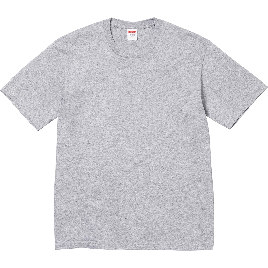 Supreme Backwards Tee (SS24) - Heather Grey - $40